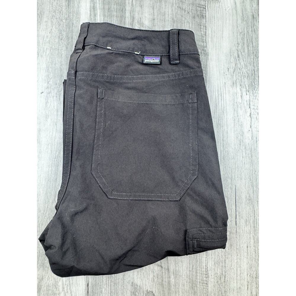 Patagonia Black Nylon Pants Zippered Ankle Size 2 Worn Wear